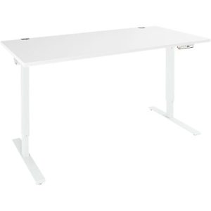 Schäfer Shop Genius Schreibtisch AERO FLEX, elektrisch höhenverstellbar, Rechteck, T-Fuß, B 1200 mm, weiß/weiß + Memorypanel Schäfer Shop Genius Schreibtisch AERO FLEX, elektrisch höhenverstellbar, Rechteck, T-Fuß, B 1200 mm, weiß/weiß + Memorypanel