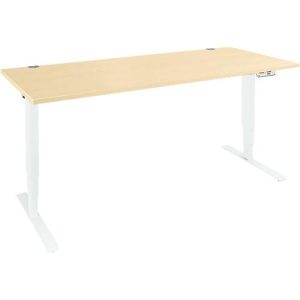 Schäfer Shop Genius Schreibtisch AERO FLEX, elektrisch höhenverstellbar, Rechteck, T-Fuß, B 1600 mm, Ahorn/weiß + Memorypanel Schäfer Shop Genius Schreibtisch AERO FLEX, elektrisch höhenverstellbar, Rechteck, T-Fuß, B 1600 mm, Ahorn/weiß + Memorypanel