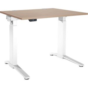 Schäfer Shop Genius Schreibtisch ERGOSTYLE S, Rechteck, elektrisch höhenverstellbar, einstufig, C-Fuß, B 1200 x T 800 x H 715-1182 mm, inkl. Memory Master, Eiche/weiß Schäfer Shop Genius Schreibtisch ERGOSTYLE S, Rechteck, elektrisch höhenverstellbar, einstufig, C-Fuß, B 1200 x T 800 x H 715-1182 mm, inkl. Memory Master, Eiche/weiß