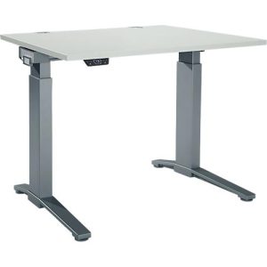 Schäfer Shop Genius Schreibtisch ERGOSTYLE S, Rechteck, elektrisch höhenverstellbar, einstufig, C-Fuß, B 1200 x T 800 x H 715-1182 mm, inkl. Memory Master, lichtgrau/anthrazit Schäfer Shop Genius Schreibtisch ERGOSTYLE S, Rechteck, elektrisch höhenverstellbar, einstufig, C-Fuß, B 1200 x T 800 x H 715-1182 mm, inkl. Memory Master, lichtgrau/anthrazit