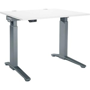 Schäfer Shop Genius Schreibtisch ERGOSTYLE S, Rechteck, elektrisch höhenverstellbar, einstufig, C-Fuß, B 1200 x T 800 x H 715-1182 mm, inkl. Memory Master, weiß/anthrazit Schäfer Shop Genius Schreibtisch ERGOSTYLE S, Rechteck, elektrisch höhenverstellbar, einstufig, C-Fuß, B 1200 x T 800 x H 715-1182 mm, inkl. Memory Master, weiß/anthrazit