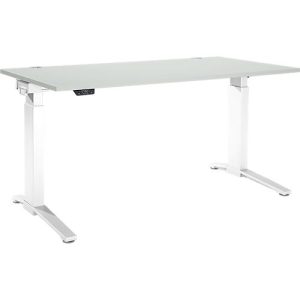 Schäfer Shop Genius Schreibtisch ERGOSTYLE S, Rechteck, elektrisch höhenverstellbar, einstufig, C-Fuß, B 1600 x T 800 x H 715-1182 mm, inkl. Memory Master, lichtgrau/weiß Schäfer Shop Genius Schreibtisch ERGOSTYLE S, Rechteck, elektrisch höhenverstellbar, einstufig, C-Fuß, B 1600 x T 800 x H 715-1182 mm, inkl. Memory Master, lichtgrau/weiß