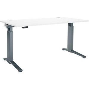 Schäfer Shop Genius Schreibtisch ERGOSTYLE S, Rechteck, elektrisch höhenverstellbar, einstufig, C-Fuß, B 1600 x T 800 x H 715-1182 mm, inkl. Memory Master, weiß/anthrazit Schäfer Shop Genius Schreibtisch ERGOSTYLE S, Rechteck, elektrisch höhenverstellbar, einstufig, C-Fuß, B 1600 x T 800 x H 715-1182 mm, inkl. Memory Master, weiß/anthrazit