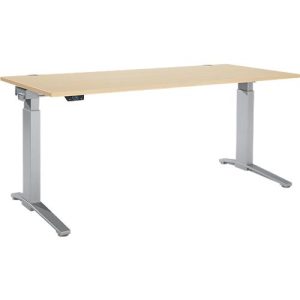 Schäfer Shop Genius Schreibtisch ERGOSTYLE S, Rechteck, elektrisch höhenverstellbar, einstufig, C-Fuß, B 1800 x T 800 x H 715-1182 mm, inkl. Memory Master, Ahorn/weißaluminium Schäfer Shop Genius Schreibtisch ERGOSTYLE S, Rechteck, elektrisch höhenverstellbar, einstufig, C-Fuß, B 1800 x T 800 x H 715-1182 mm, inkl. Memory Master, Ahorn/weißaluminium