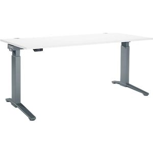 Schäfer Shop Genius Schreibtisch ERGOSTYLE S, Rechteck, elektrisch höhenverstellbar, einstufig, C-Fuß, B 1800 x T 800 x H 715-1182 mm, inkl. Memory Master, weiß/anthrazit Schäfer Shop Genius Schreibtisch ERGOSTYLE S, Rechteck, elektrisch höhenverstellbar, einstufig, C-Fuß, B 1800 x T 800 x H 715-1182 mm, inkl. Memory Master, weiß/anthrazit