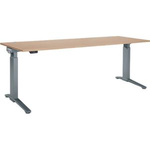 Schäfer Shop Genius Schreibtisch ERGOSTYLE S, Rechteck, elektrisch höhenverstellbar, einstufig, C-Fuß, B 2000 x T 800 x H 715-1182 mm, inkl. Memory Master, Eiche/anthrazit Schäfer Shop Genius Schreibtisch ERGOSTYLE S, Rechteck, elektrisch höhenverstellbar, einstufig, C-Fuß, B 2000 x T 800 x H 715-1182 mm, inkl. Memory Master, Eiche/anthrazit