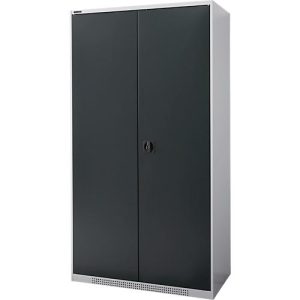 Schäfer Shop Genius Schwerlastschrank FS, Stahlblech, B 1055 x T 620 x H 1950 mm, 5 OH, weißalu/anthrazitgrau, bis 1000 kg