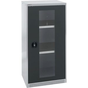 Schäfer Shop Genius Sichttürschrank FS, 3 OH, abschließbar, 2 Fachböden, bis 250 kg, B 545 mm, Stahl, weißaluminium RAL 9006/anthrazitgrau RAL 7016 Schäfer Shop Genius Sichttürschrank FS, 3 OH, abschließbar, 2 Fachböden, bis 250 kg, B 545 mm, Stahl, weißaluminium RAL 9006/anthrazitgrau RAL 7016
