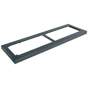 Schäfer Shop Genius Stahlsockel TETRIS WOOD, für Regale/Schränke B 1200 mm, anthrazit