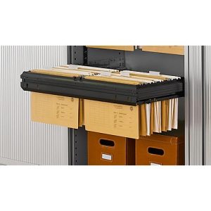 Schäfer Shop Genius Vollauszugsrahmen TETRIS SOLID, auf Teleskopführungen, B 1200 mm, für Hängeregistratur, 1 Stück, schwarz