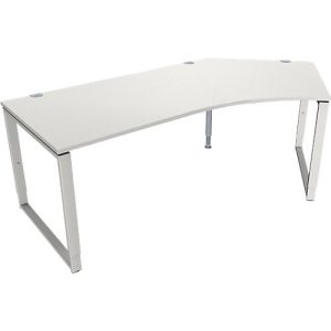 Schäfer Shop Genius Winkelschreibtisch MODENA FLEX, 135°, Bügelfuß, Ansatz rechts, B, B 2165 mm, lichtgrau Schäfer Shop Genius Winkelschreibtisch MODENA FLEX, 135°, Bügelfuß, Ansatz rechts, B, B 2165 mm, lichtgrau