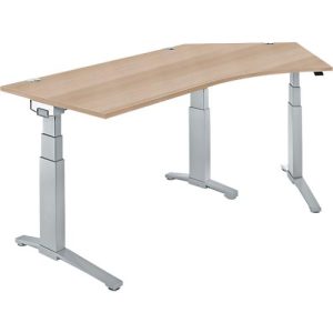 Schäfer Shop Genius Winkelschreibtisch PLANOVA ERGOSTYLE, elektrisch höhenverstellbar, 135° Winkel rechts, C-Fuß, B 2165 mm, Eiche/weißalu Schäfer Shop Genius Winkelschreibtisch PLANOVA ERGOSTYLE, elektrisch höhenverstellbar, 135° Winkel rechts, C-Fuß, B 2165 mm, Eiche/weißalu