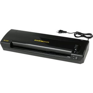 Schäfer Shop Pure Laminiergerät-Set SH 322, mit Schneidelineal und Eckenabrunder, schwarz