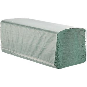 Schäfer Shop Pure Papierhandtücher Zick-Zack-Falzung, 1-lagig, L 250 x B 230 mm, reißfest, 5000 Blatt, grün