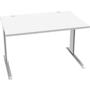 Schäfer Shop Pure Schreibtisch PLANOVA BASIC, Rechteck, C-Fuß, B 1200 x T 800 x H 717 mm, weiß + Kabelkanal Schäfer Shop Pure Schreibtisch PLANOVA BASIC, Rechteck, C-Fuß, B 1200 x T 800 x H 717 mm, weiß + Kabelkanal