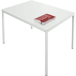 Schäfer Shop Pure Stahlrohrtisch, Rechteck, Quadratrohrfuß, B 1200 x T 800 x H 720 mm, lichtgrau/lichtgrau Schäfer Shop Pure Stahlrohrtisch, Rechteck, Quadratrohrfuß, B 1200 x T 800 x H 720 mm, lichtgrau/lichtgrau