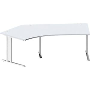 Schäfer Shop Pure Winkelschreibtisch PLANOVA BASIC, 135° Winkel links, C-Fuß, B 2165 x T 800/800 x H 717 mm, lichtgrau/weiß + Kabelkanal Schäfer Shop Pure Winkelschreibtisch PLANOVA BASIC, 135° Winkel links, C-Fuß, B 2165 x T 800/800 x H 717 mm, lichtgrau/weiß + Kabelkanal