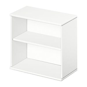 Schäfer Shop Select Ansatz-/Aufsatz-Regal LOGIN, 2 Ordnerhöhen, B 800 x T 420 x H 726 mm, weiß