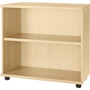 Schäfer Shop Select Anstellregal, aus Holz, 2 Fachböden, B 800 mm x T 421 x H 750 mm, Ahorn