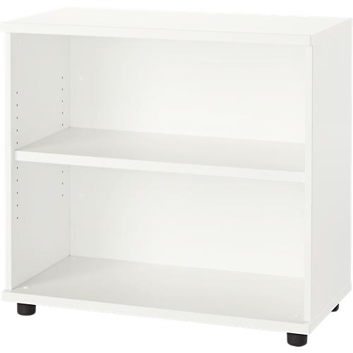 Schäfer Shop Select Anstellregal, aus Holz, 2 Fachböden, B 800 mm x T 421 x H 750 mm, weiß