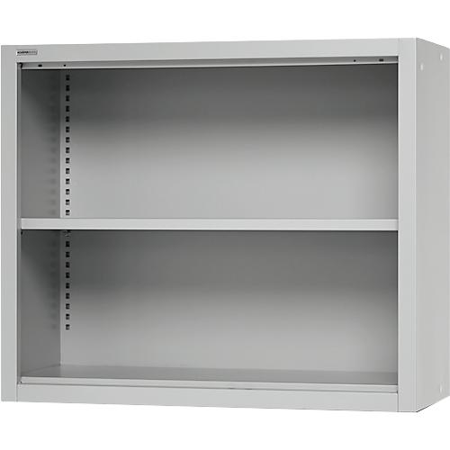 Schäfer Shop Select Aufsatzregal MS, 2 OH, B 950 x T 400 x H 800 mm, Stahlblech, Lichtgrau