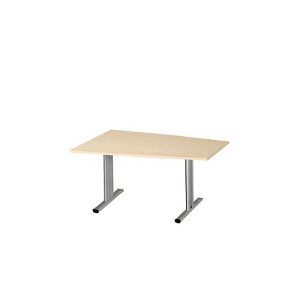 Schäfer Shop Select Besprechungstisch MODENA Basic, Tonne, T-Fuß, B 1400 x T 1000 x H 717 mm, Ahorn/weißaluminium RAL 9006 Schäfer Shop Select Besprechungstisch MODENA Basic, Tonne, T-Fuß, B 1400 x T 1000 x H 717 mm, Ahorn/weißaluminium RAL 9006