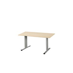Schäfer Shop Select Besprechungstisch Planova Basic, Rechteck, T-Fuß, B 1400 x T 800 x H 717 mm, Ahorn/weißaluminium RAL 9006 Schäfer Shop Select Besprechungstisch Planova Basic, Rechteck, T-Fuß, B 1400 x T 800 x H 717 mm, Ahorn/weißaluminium RAL 9006