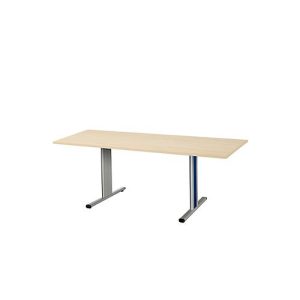 Schäfer Shop Select Besprechungstisch Planova Basic, Rechteck, T-Fuß, B 1800 x T 800 x H 717 mm, Ahorn/weißaluminium RAL 9006 Schäfer Shop Select Besprechungstisch Planova Basic, Rechteck, T-Fuß, B 1800 x T 800 x H 717 mm, Ahorn/weißaluminium RAL 9006