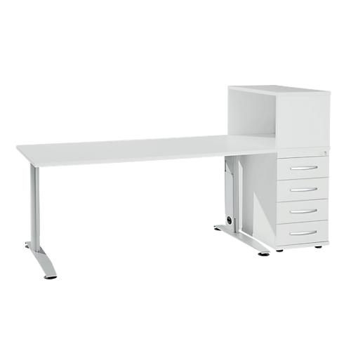 Schäfer Shop Select Büromöbelset LOGIN 2-teilig, Schreibtisch B 1600 mm