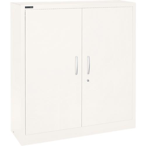 Schäfer Shop Select Flügeltürenschrank MS iCOLOUR, Stahl, 3 Ordnerhöhen, B 1200 mm, weiß RAL 9003