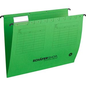 Schäfer Shop Select Hängemappe, DIN A4, Öffnung seitlich, grün, 25 Stück Schäfer Shop Select Hängemappe, DIN A4, Öffnung seitlich, grün, 25 Stück