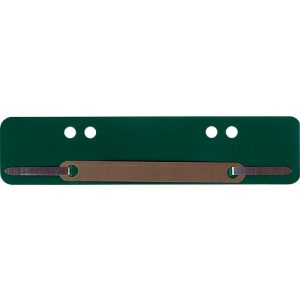 Schäfer Shop Select Heftstreifen, Polypropylen, dunkelgrün, DIN A5, Metall-Deckleiste