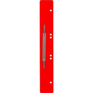 Schäfer Shop Select Heftstreifen, Polypropylen, rot, DIN A4, Metall-Deckleiste