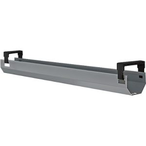 Schäfer Shop Select Kabelkanal, abklappbar, teleskopierbar im Bereich von 1024-1624 mm, Metall, weißaluminium
