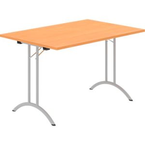 Schäfer Shop Select Klapptisch, Rechteck, Doppel-T-Fußgestell, Spezial-Klappbeschlag & Bodenausgleich, B 1200 x T 800 x H 720 mm, Buche-Dekor/alusilber Schäfer Shop Select Klapptisch, Rechteck, Doppel-T-Fußgestell, Spezial-Klappbeschlag & Bodenausgleich, B 1200 x T 800 x H 720 mm, Buche-Dekor/alusilber
