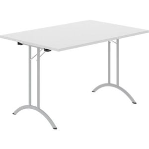 Schäfer Shop Select Klapptisch, Rechteck, Doppel-T-Fußgestell, Spezial-Klappbeschlag & Bodenausgleich, B 1200 x T 800 x H 720 mm, lichtgrau/alusilber Schäfer Shop Select Klapptisch, Rechteck, Doppel-T-Fußgestell, Spezial-Klappbeschlag & Bodenausgleich, B 1200 x T 800 x H 720 mm, lichtgrau/alusilber