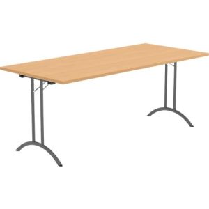 Schäfer Shop Select Klapptisch, Rechteck, Doppel-T-Fußgestell, Spezial-Klappbeschlag & Bodenausgleich, B 1800 x T 800 x H 720 mm, Buche-Dekor/anthrazit Schäfer Shop Select Klapptisch, Rechteck, Doppel-T-Fußgestell, Spezial-Klappbeschlag & Bodenausgleich, B 1800 x T 800 x H 720 mm, Buche-Dekor/anthrazit