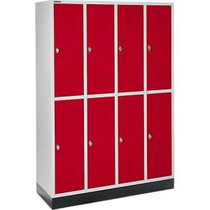 Schäfer Shop Select Kleiderspind, 4 x2 Abteile., m. Sockel, Drehriegelverschluss, Tür rubinrot Schäfer Shop Select Kleiderspind, 4 x2 Abteile., m. Sockel, Drehriegelverschluss, Tür rubinrot