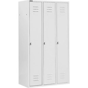 Schäfer Shop Select Kleiderspind mit 3 Abteilen, Drehriegelverschluss, lichtgrau/lichtgrau Schäfer Shop Select Kleiderspind mit 3 Abteilen, Drehriegelverschluss, lichtgrau/lichtgrau