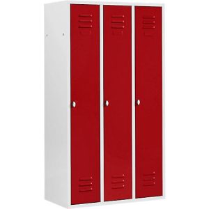 Schäfer Shop Select Kleiderspind, mit 3 Abteilen, Drehverschluss, Tür rot Schäfer Shop Select Kleiderspind, mit 3 Abteilen, Drehverschluss, Tür rot