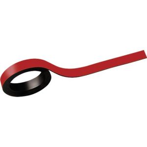 Schäfer Shop Select Magnetstreifen, beschriftbar, L 1000 x B 10 mm, 2 Stück, rot