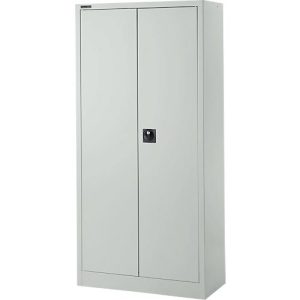 Schäfer Shop Select Materialschrank, abschließbar, 4 verzinkte Böden, 5 OH, B 800 x T 400 x H 1935 mm, Stahl, lichtgrau