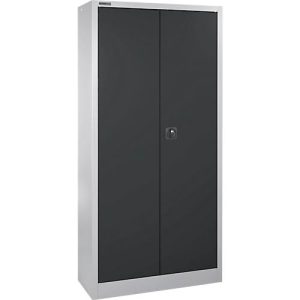 Schäfer Shop Select Materialschrank MS 2409, mit Lochrasterwänden auf ganzer Höhe, bis 50 kg/Fachboden, B 950 x T 400 x H 1935 mm, weißaluminium/anthrazitgrau Schäfer Shop Select Materialschrank MS 2409, mit Lochrasterwänden auf ganzer Höhe, bis 50 kg/Fachboden, B 950 x T 400 x H 1935 mm, weißaluminium/anthrazitgrau