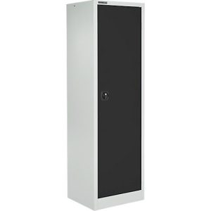 Schäfer Shop Select Materialschrank MS 2506, mit 5 Schubladen, B 600 x T 500 x H 1935 mm, Feinblech, lichtgrau/anthrazitgrau