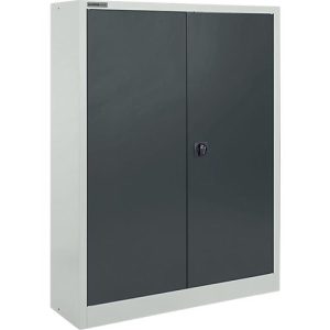 Schäfer Shop Select Materialschrank MSI 16409i, B 950 x T 400 x H 1535 mm, 3 Böden, Stahl, lichtgrau/anthrazitgrau Schäfer Shop Select Materialschrank MSI 16409i, B 950 x T 400 x H 1535 mm, 3 Böden, Stahl, lichtgrau/anthrazitgrau