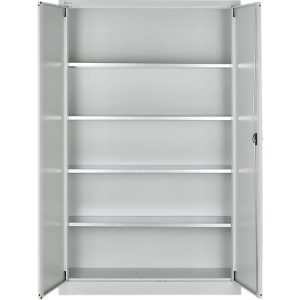 Schäfer Shop Select Materialschrank MSI 2512 S, B 1200 x T 500 x H 1935 mm, lichtgrau/lichtgrau
