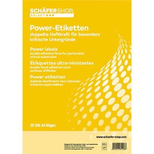 Schäfer Shop Select Power Etiketten 45,7 x 21,2 mm, 25 Bl. Schäfer Shop Select Power Etiketten 45,7 x 21,2 mm, 25 Bl.