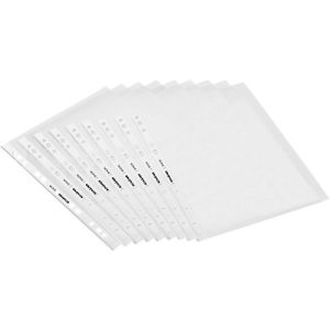 Schäfer Shop Select Prospekthülle Premium,DIN A4, oben offen, 0,12 mm, 50 Stück, klar, glatt/klar