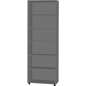 Schäfer Shop Select Regal LOGIN, 6 Ordnerhöhen, B 800 x T 420 x H 2240 mm, graphit