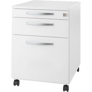 Schäfer Shop Select Rollcontainer Login, HR-Auszug+Utensilienauszug+Schublade, abschließbar, Holz, B 431 x T 580 x H 595 mm, weiß/weiß Schäfer Shop Select Rollcontainer Login, HR-Auszug+Utensilienauszug+Schublade, abschließbar, Holz, B 431 x T 580 x H 595 mm, weiß/weiß
